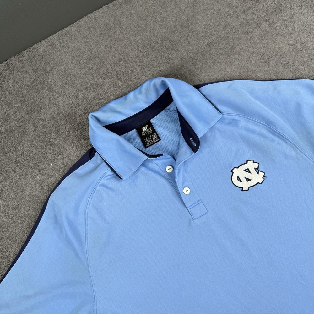 North Carolina Tar Hills Polo Shirt Men Large Performance UNC Sports Specialties